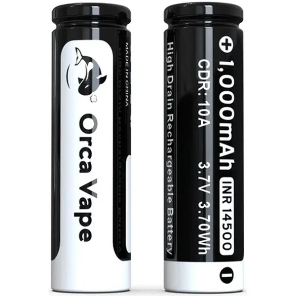 14500 1000mAh Battery Twin Pack By Orca Vape for San Dynasty