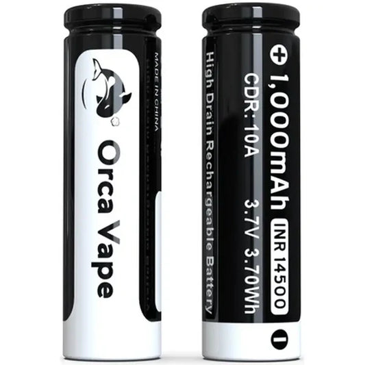 14500 1000mAh Battery Twin Pack By Orca Vape for San Dynasty