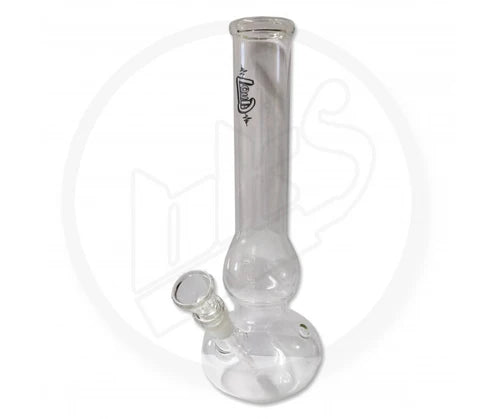 28cm Loud Glass Waterpipe Double Bubble Leaner